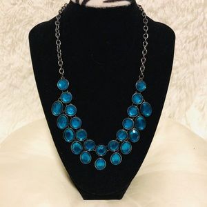 TRENDY Statement Necklace in Turquoise Tones